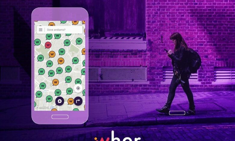 Wher è l'app che consiglia alle donne le strade più sicure da percorrere.