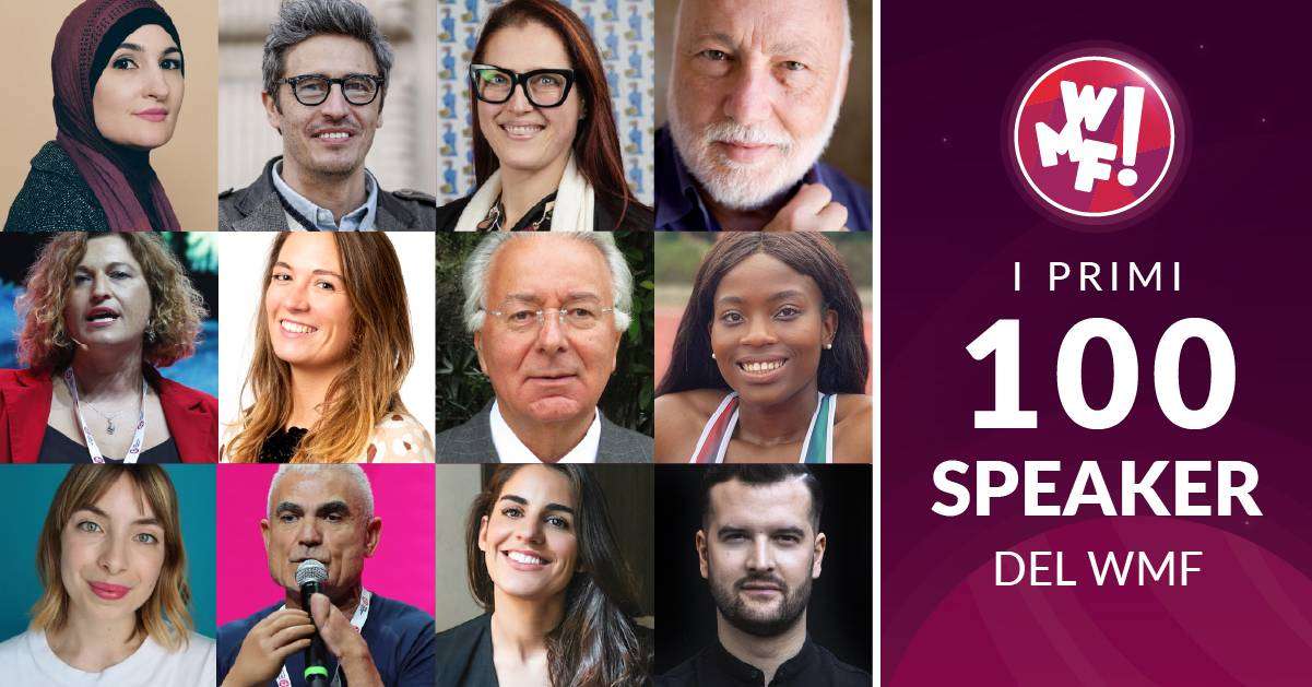 Ecco i primi 100 speaker e ospiti del WMF2022 Ecco i primi 100 speaker e ospiti del WMF2022