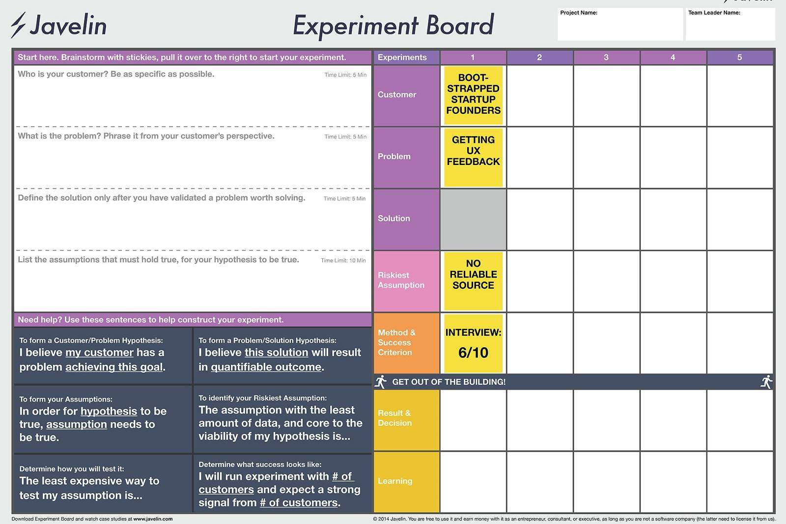 javelin board