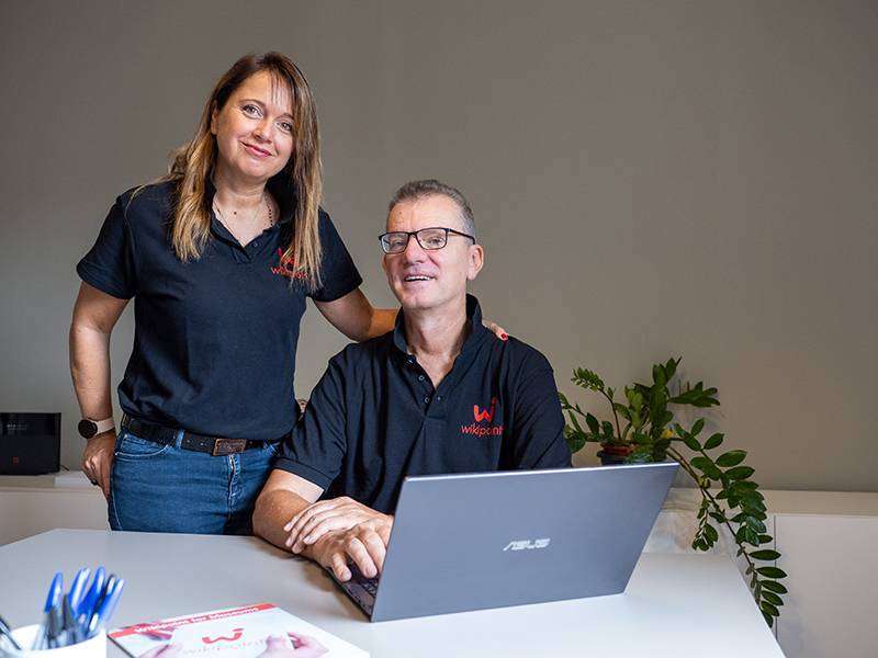 Barbara Leonetti e Guido Simonetti, rispettivamente Ceo e Coo di Wikipoint.