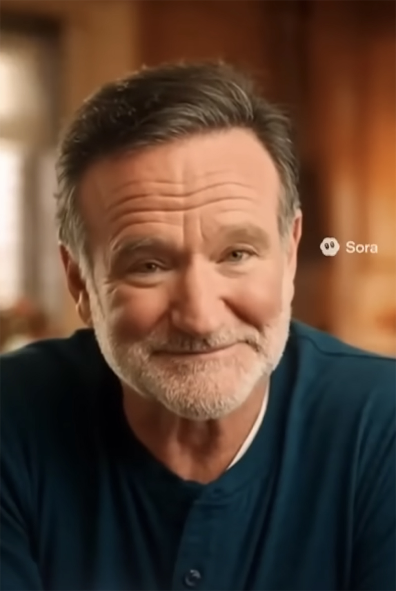 Robin Williams Deepfake sora2