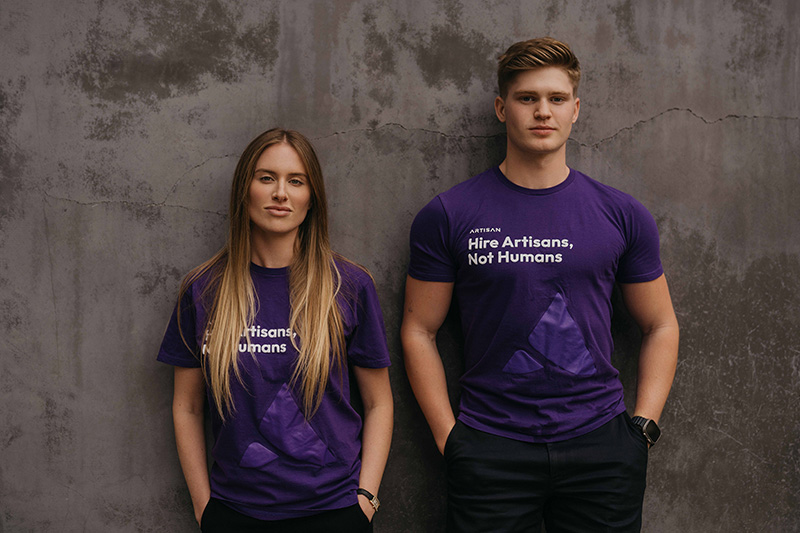 Sam Stallings e Jaspar Carmichael-Jack, founder di Artisan AI.