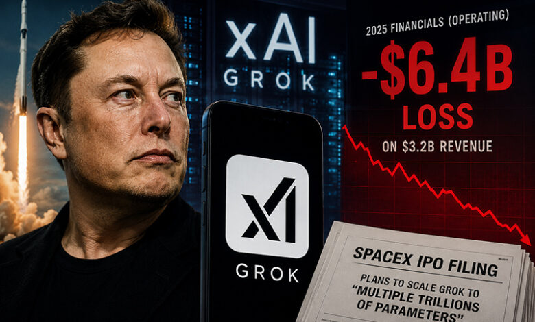 Elon Musk xAI perdite