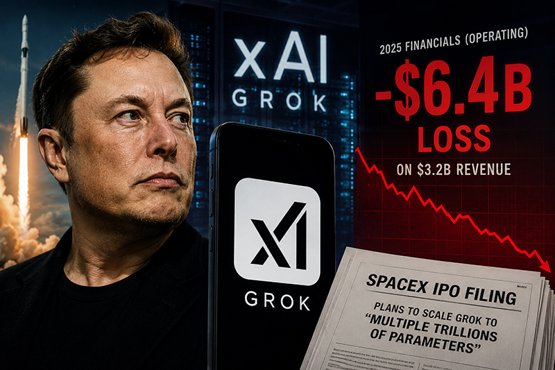 Elon Musk xAI perdite