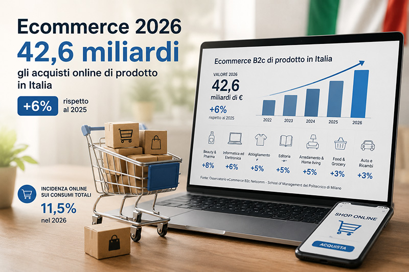 Osservatorio eCommerce B2c Netcomm - Ecommerce in Italia